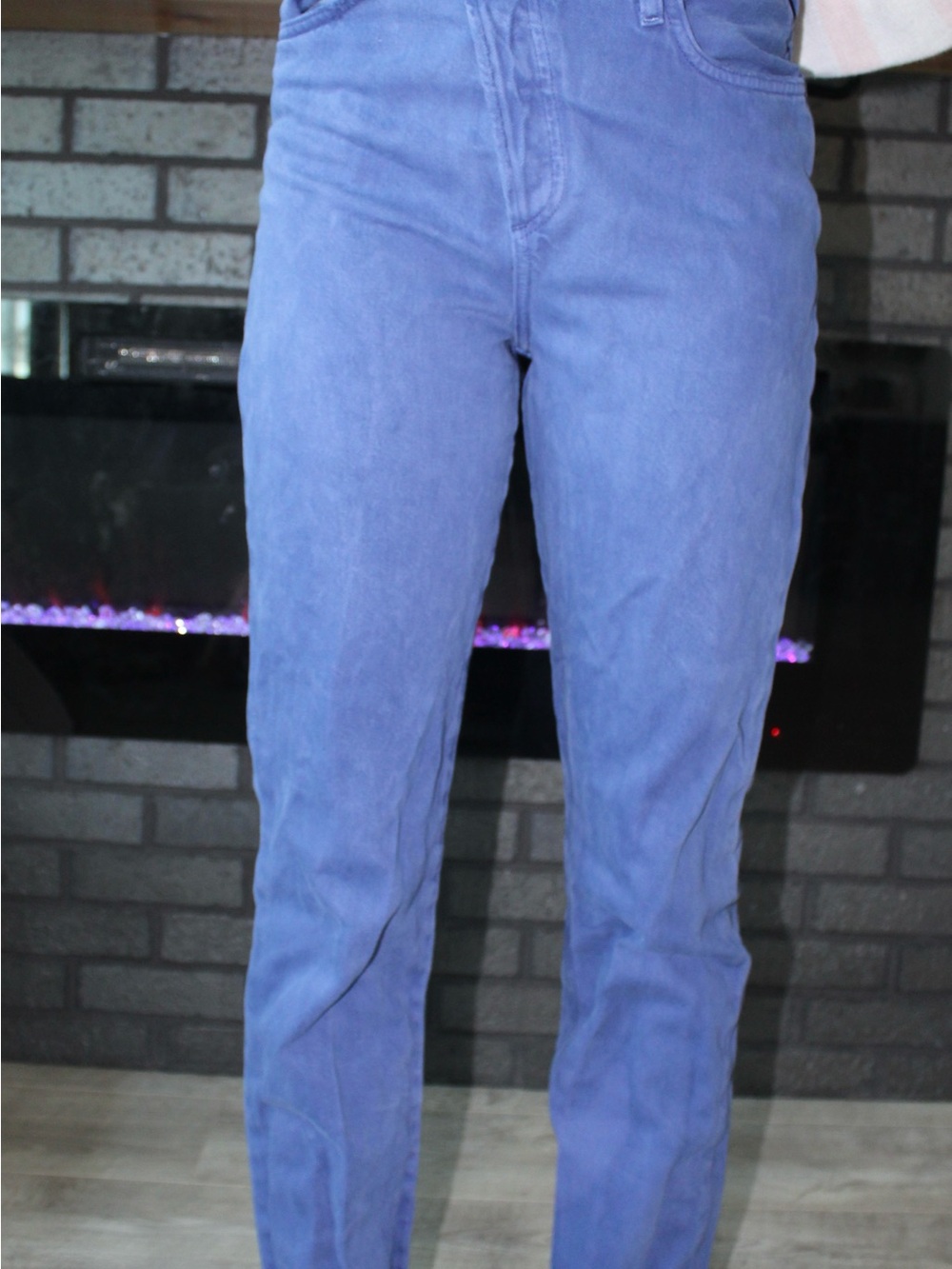 Agolde Straight-Leg Jeans in Periwinkle Blue